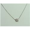 Image 2 : 14K WHITE GOLD PENDANT WITH CHAIN 1.93g/Diamond 0.08ct