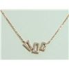 Image 2 : 14K ROSE GOLD PENDANT 2.3g/Diamond 0.2ct