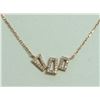 Image 3 : 14K ROSE GOLD PENDANT 2.3g/Diamond 0.2ct