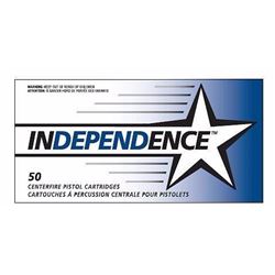 10 BOXES 5258 Independence 40S&W Full Metal Jacket 180 GR (500 ROUNDS) .076683052582