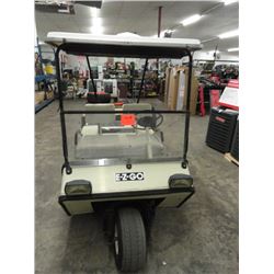 EZ Go Elec. 3-Wheel Golf Cart w/Canopy & Charger # Z6104Y/F1182