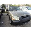 Image 1 : 2001 Nissan Frontier XE X-cab P/U, Green/Grey Cloth, Auto, A/C, Alloys, Topper, Bedliner, 2.4L 4Cyl,