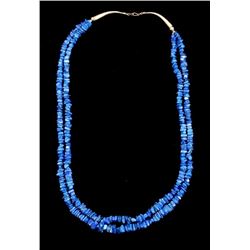 Navajo Lapis Lazuli Nugget Sterling Necklace