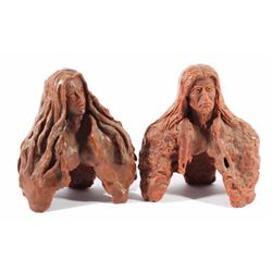 Northern Plains Warrior Sculptures by Woodland