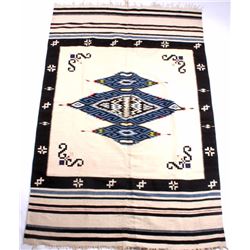 Southwest Indian Design Fringed Rug
