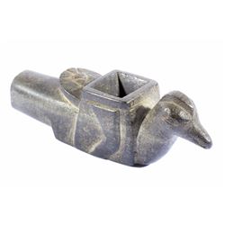 Early Moundville Mississippian Steatite Bird Pipe