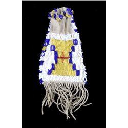 Crow Beaded Medicine Pouch 1890-1930