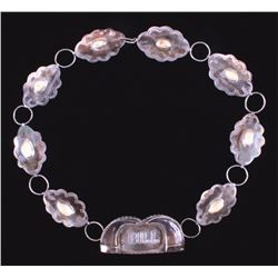 Navajo Sterling Silver Elk Ivory Claw Hat Band