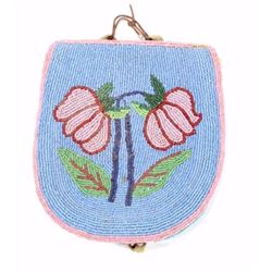 Nez Perce Beaded Strike-A-Lite Bag circa 1880-1890
