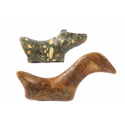 Pre-Columbian Mound Builders Bird Effigy Stones