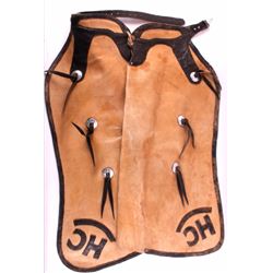 Western Cowboy Leather Batwing Chaps