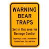 Image 1 : Montana Game Fish, & Parks Bear Trap Sign