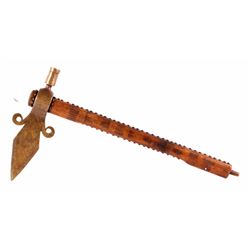 Nez Perce Brass Pipe Tomahawk ca 1860-1870 Cawapoo