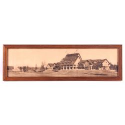 Original Old Faithful Inn Yellowstone Park Photo
