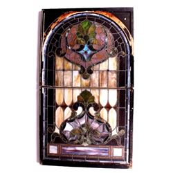 Antique Stained Glass Window from Helena Montana