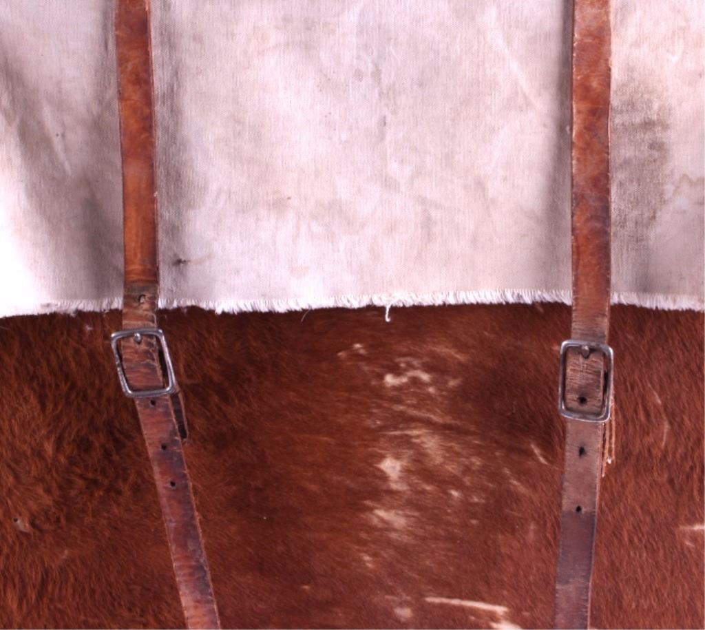 Antique Montana Cowhide Horse Packing Panniers