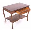Image 2 : Antique Oak Library Table W/ Drawer