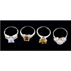 14K Gold & 10K Gold Cocktail Rings (4)