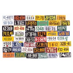 1953-54 General Mills License Plate Set of 48