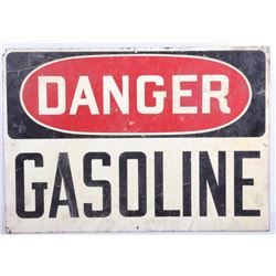 Vintage Danger Gasoline Sign