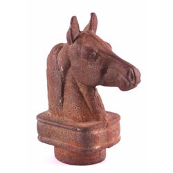 Antique Cast Iron Horse Head Hitching Post Cap