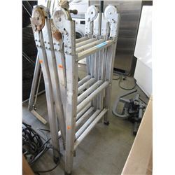 Folding platform ladder - used