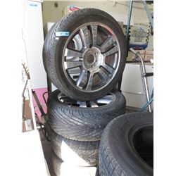 4 Duran tires on aluminum rims