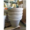 Image 1 : 4 Resin patio planters - used