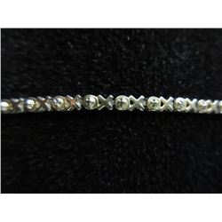 Sterling Silver XOXO Design Bracelet