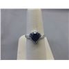 Image 1 : Blue Sapphire Solitaire Ring