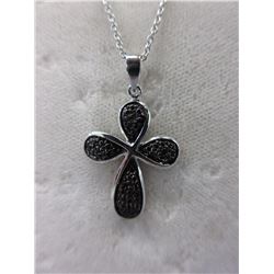 Pavé Bead Set - Cross Necklace