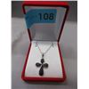 Image 2 : Pavé Bead Set - Cross Necklace