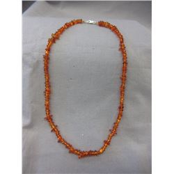 34 CTW Orange Baltic Amber Necklace