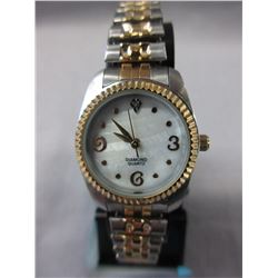 New 2-Tone Stretch  Band Diamond Watch