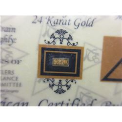 2 x .9999 Fine Gold "American Bullion" Bars