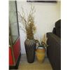 Image 1 : 2 Decorative floor vases & contents