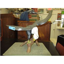Painted Brass Eagle Statue