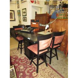 Counter height table with 4 chairs