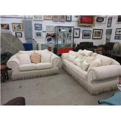 Upholstered sofa & loveseat