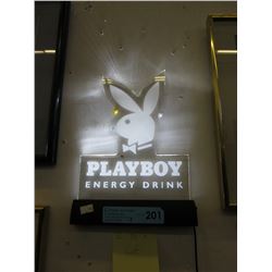 2 New Playboy energy drink signs