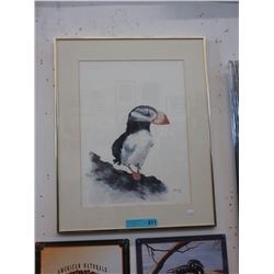 Marion Moir - Signed  Ltd. Edition print "Puffin"