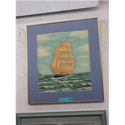 Signed original oil painting on canvas board