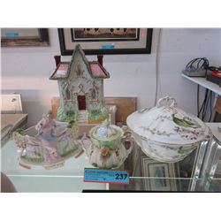 4 English & Continental porcelain collectibles