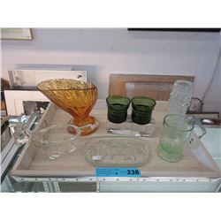 7 Mid Century modern Scandinavian art glass pieces