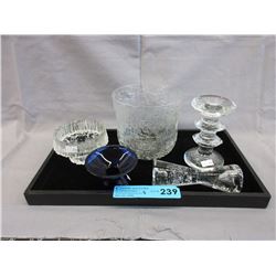 5 Vintage Iittala art glass pieces