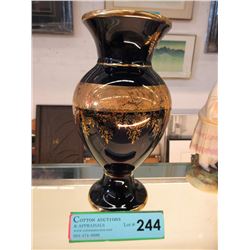 Blue & Gold Limoges porcelain vase