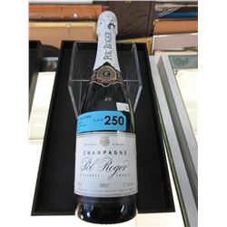 Collectible bottle of Pol Roger Champagne