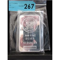 10 Troy Oz. "Sunshine Minting" .999 Silver Bar