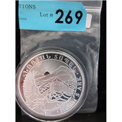 5 Troy Oz. "Armenian 1000 Dram" .999 Silver Coin