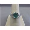 Image 1 : 1.75 CT Emerald Solitaire Ring with Diamonds